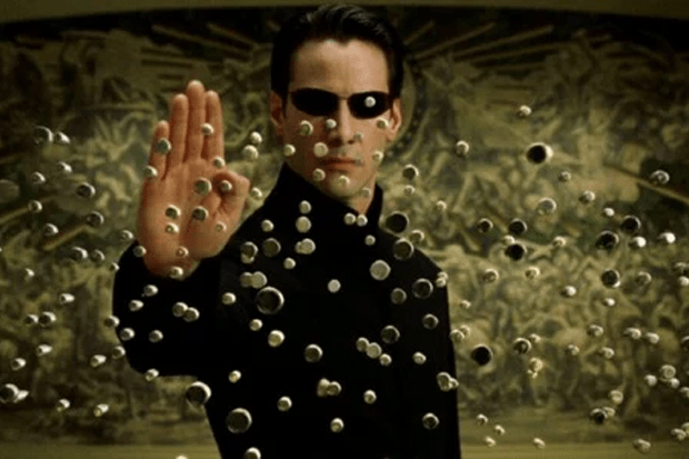 Keanu Reeves em Matrix 1999