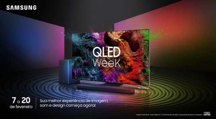 Quer promoção de TVs? Joyce Macedo e Maurício Meirelles te ajudam hoje em live da linha QLED da Samsung