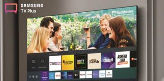 imagem de televisão com o aplicativo da Samsung Tv Plus