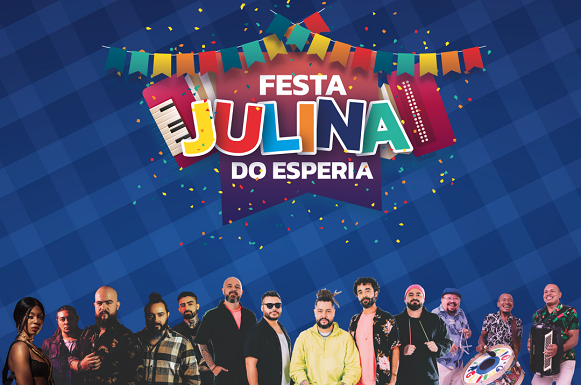 Festa Julina do Clube Esperia com Maneva, Deko e Julies.