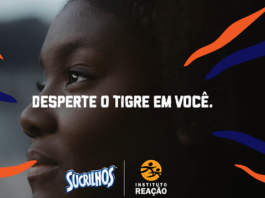 imagem de uma criança com uma logo do Sucrilhos e do Instituto Reação
