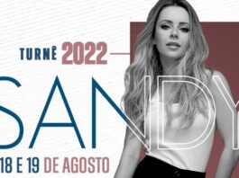 Sandy se apresentará no Espaço Unimed, em São Paulo