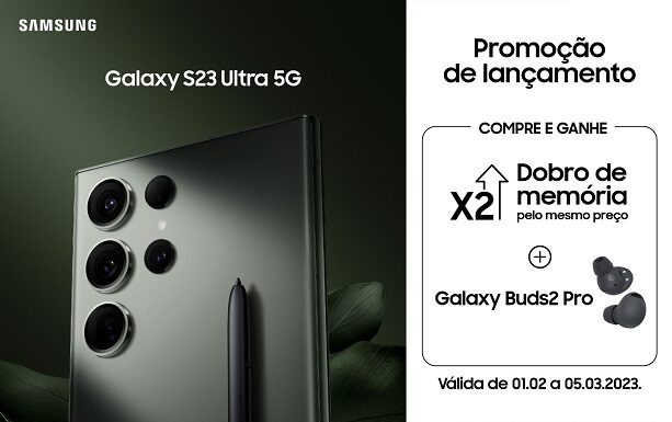 TIM oferece até R$ 3 mil de desconto nos novos smartphones Galaxy S23