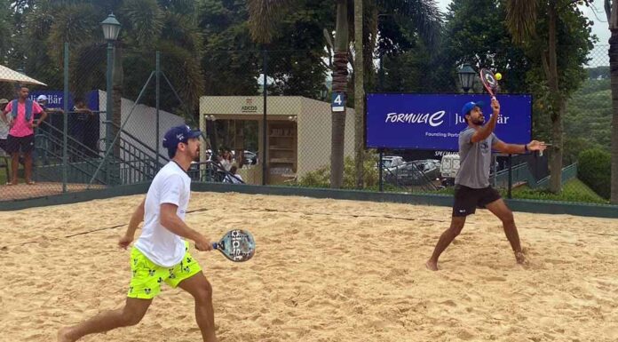Fórmula E: Julius Baer promove torneio de beach tennis com Lucas di Grassi
