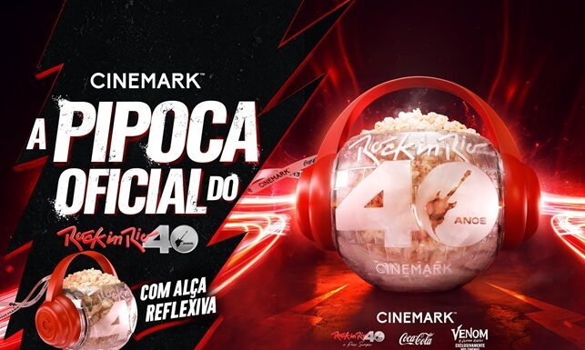 Cinemark lança balde de pipoca exclusiva para o Rock in Rio 2024!