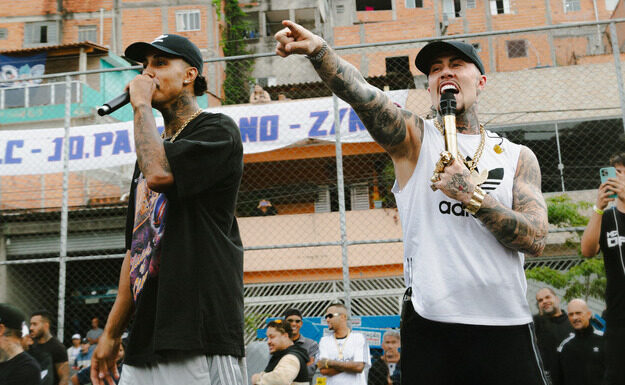 Adidas e CUFA reformam quadra na Brasilândia com show de MC Daniel e Livinho