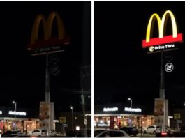 McDonald’s chama atenção com fachadas piscando