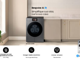 Samsung lança secadora Bespoke DV90F com IA