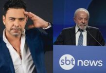 SBT cancela especial de Natal de Zezé Di Camargo após polêmica envolvendo Lula