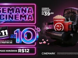 Cinemark na Semana do Cinema 2026: Ingressos a partir de R$ 10 em todo o país.