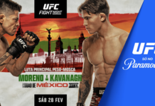 UFC Fight Night no Paramount+: Moreno encara Kavanagh