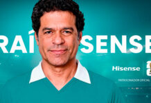 Hisense sorteia viagens para a Copa 2026 e TVs QLED no Brasil.