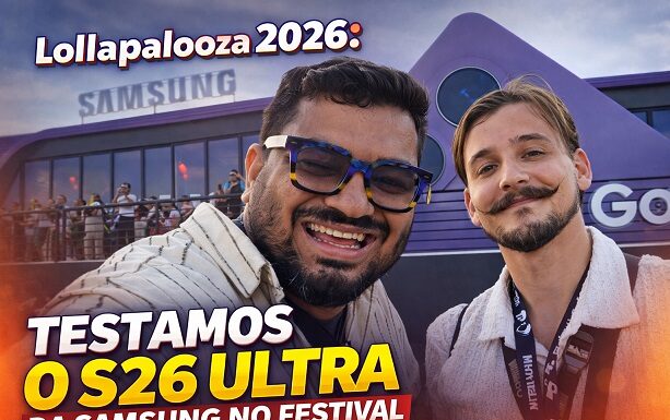 Galaxy S26 Ultra domina o Lollapalooza 2026: DeuClick vive experiência insana com Skrillex, roda-gigante e muito zoom. Assista!