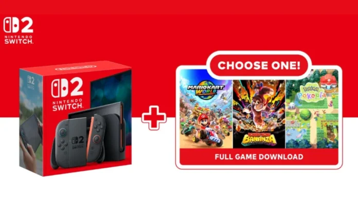 Nintendo Switch 2 lança bundle com jogo grátis à escolha
