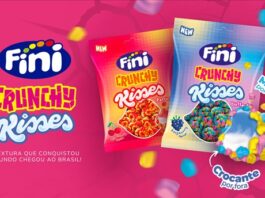 Fini lança Crunchy Kisses no Brasil