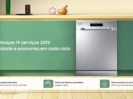 Samsung quer salvar suas mãos geladas na cozinha com lava-louças