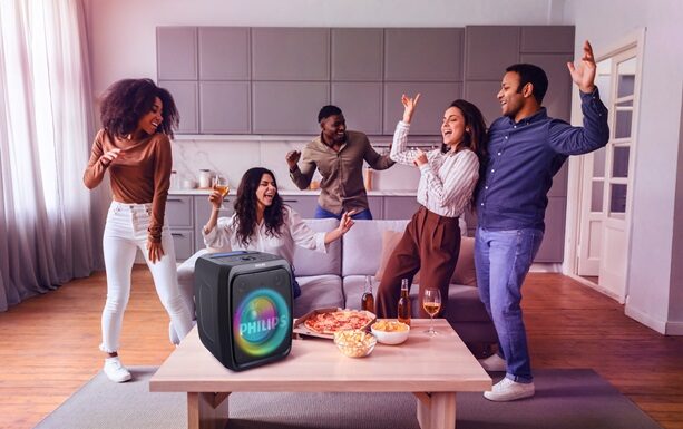 Philips lança caixa de som com karaokê, luzes e bateria de 10 horas