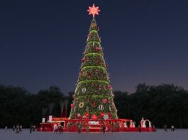 Árvore de Natal da Coca-Cola chega ao Parque Villa-Lobos